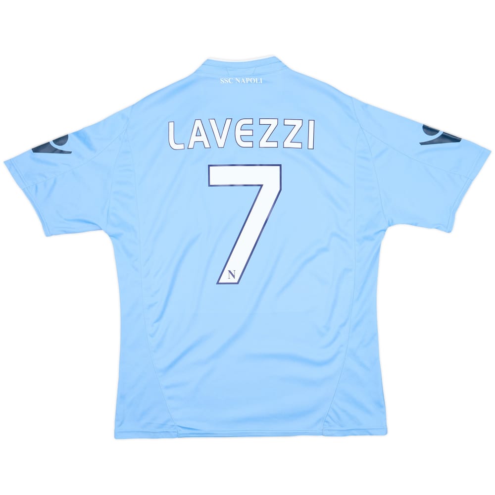 2009-10 Napoli Home Shirt Lavezzi #7 - 6/10 - (L)