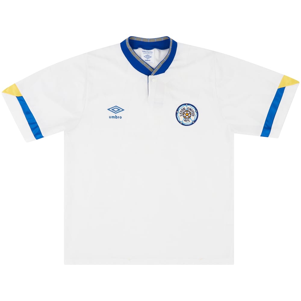 1990-91 Leeds United Home Shirt - 6/10 - (S)