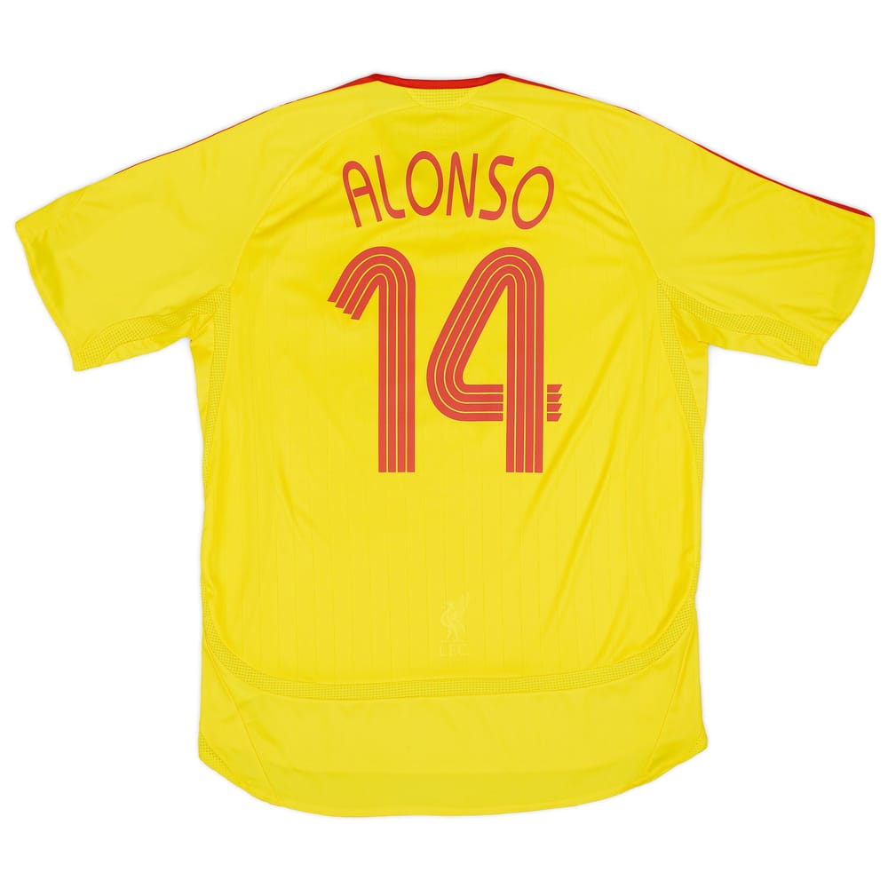 2006-07 Liverpool Away Shirt Alonso #14 - 6/10 - (S)