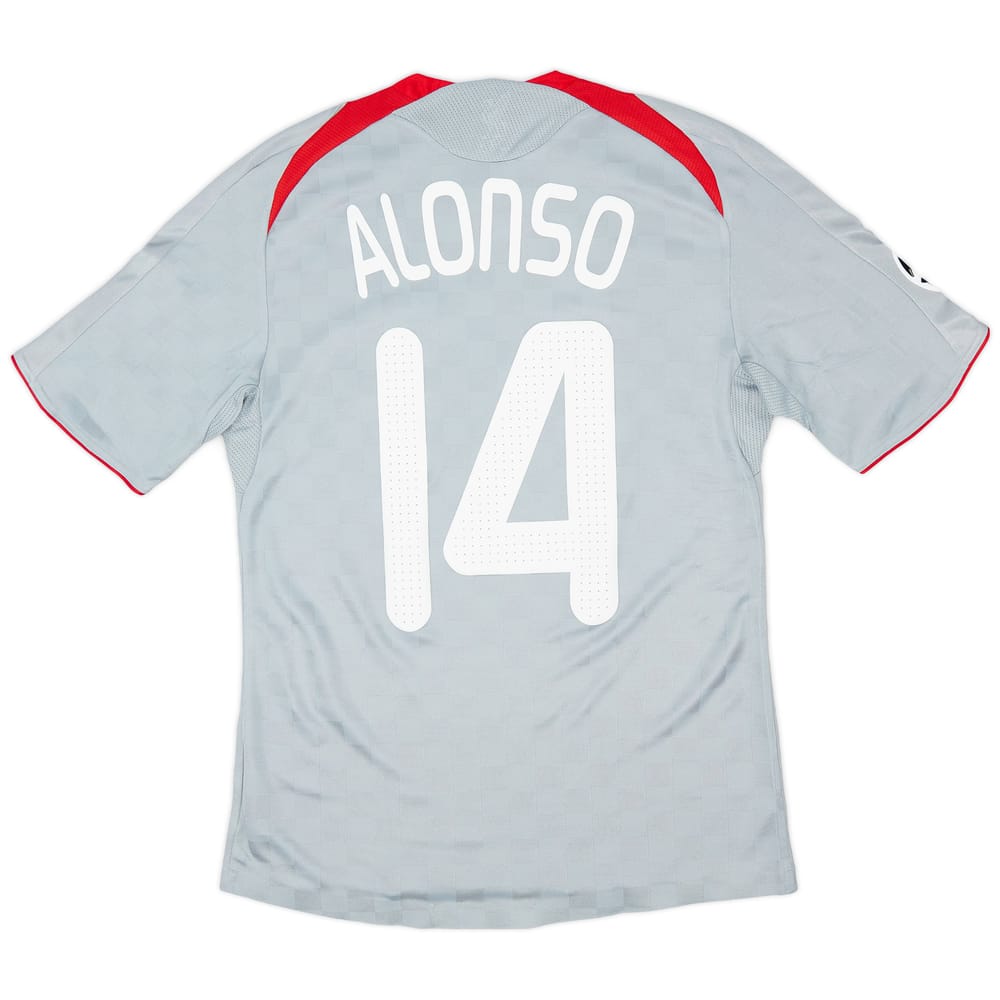 2008-09 Liverpool Authentic CL Away Shirt Alonso #14 (S)