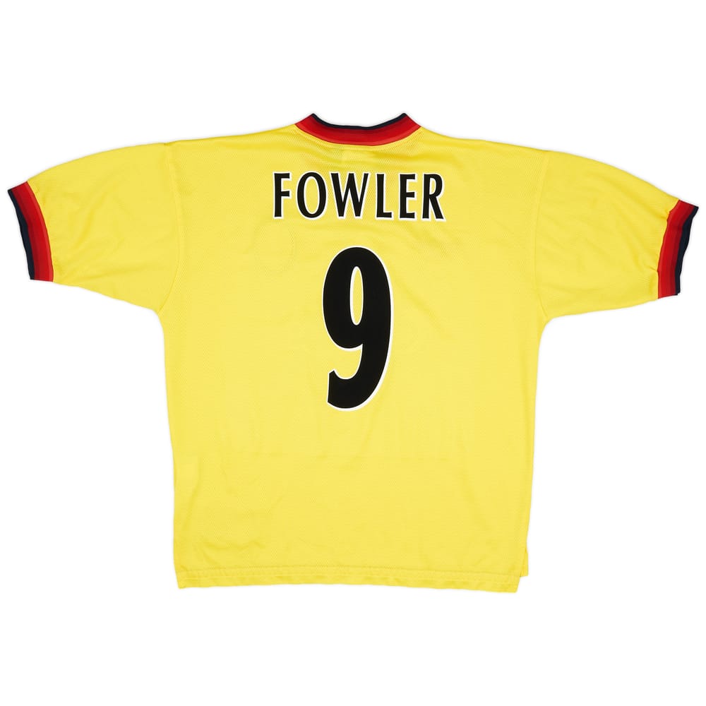 1997-99 Liverpool Away Shirt Fowler #9 - 8/10 - (S)