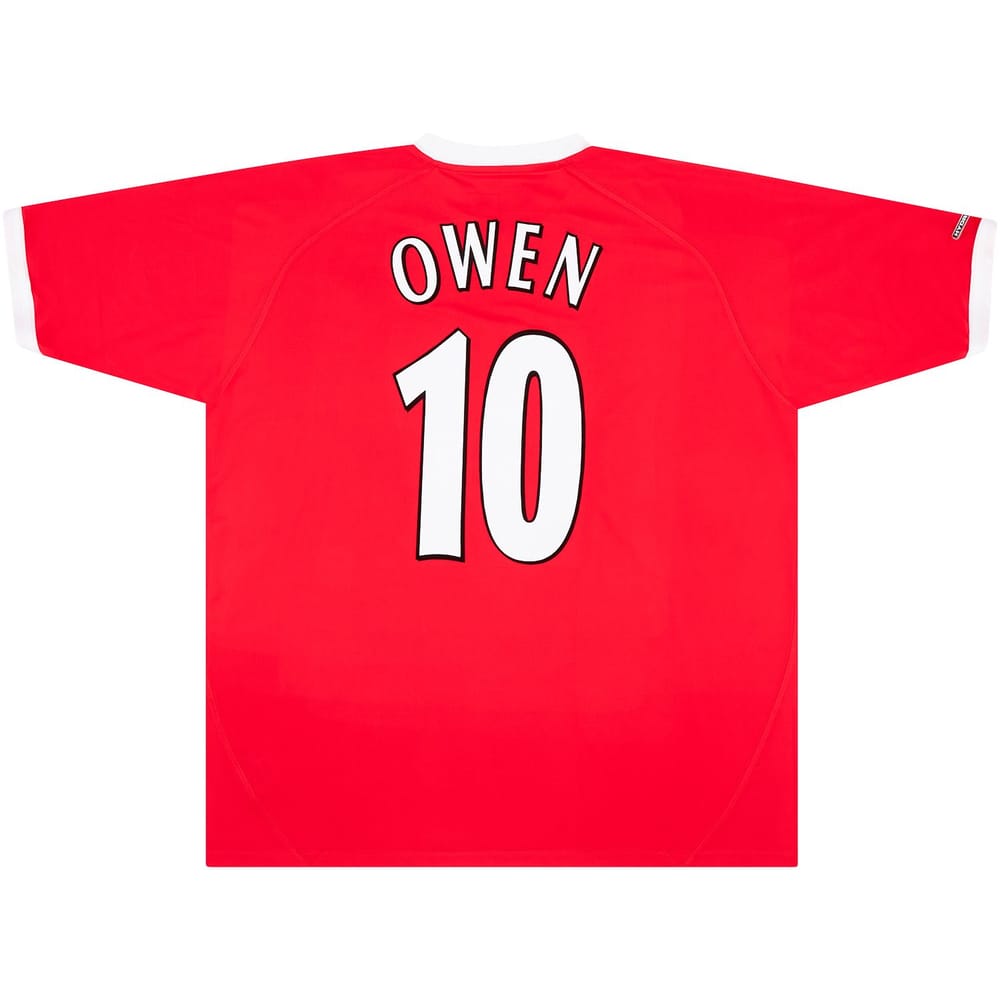 2001-03 Liverpool CL Shirt Owen #10 - 8/10 - (S)