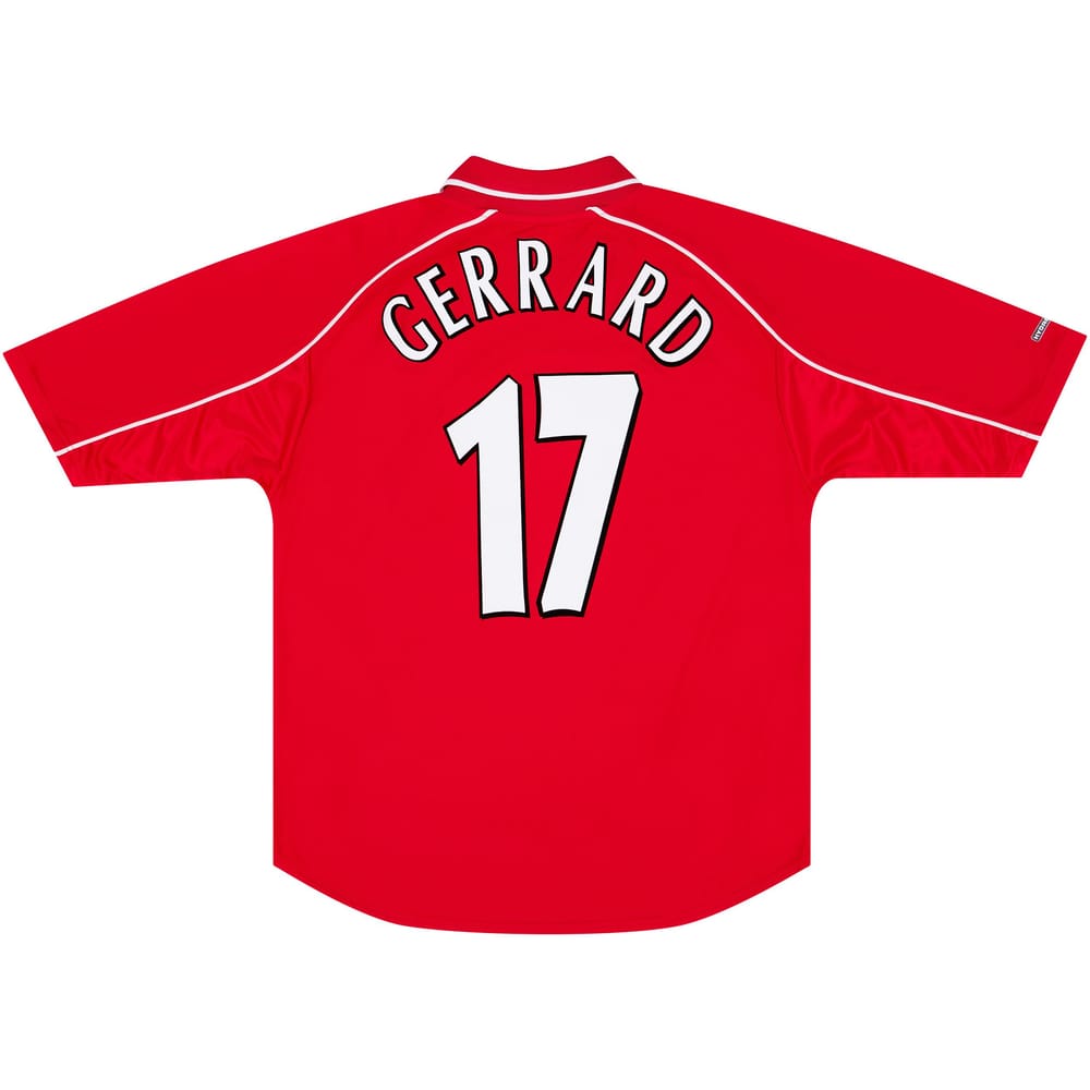 2000-02 Liverpool Home Shirt Gerrard #17 - 6/10 - (S)