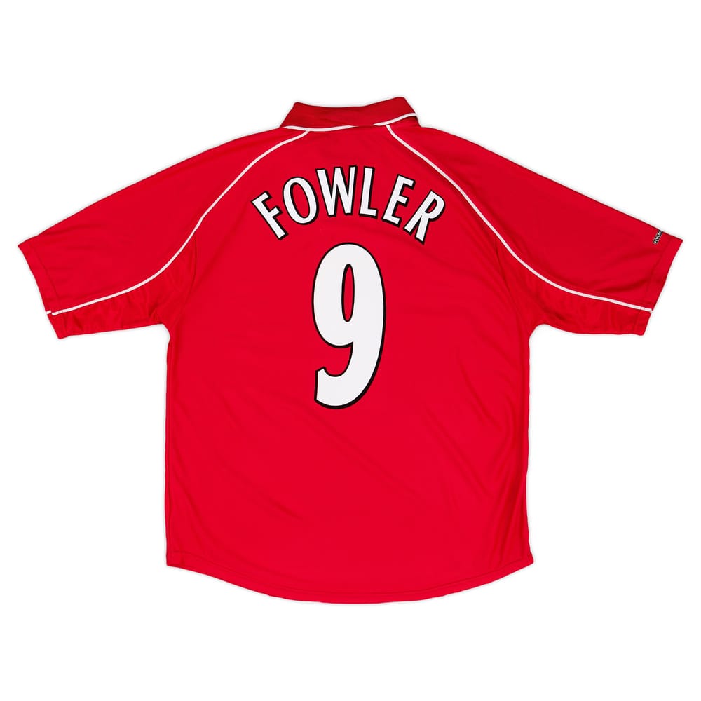 2000-02 Liverpool Home Shirt Fowler #9 - 6/10 - (S)