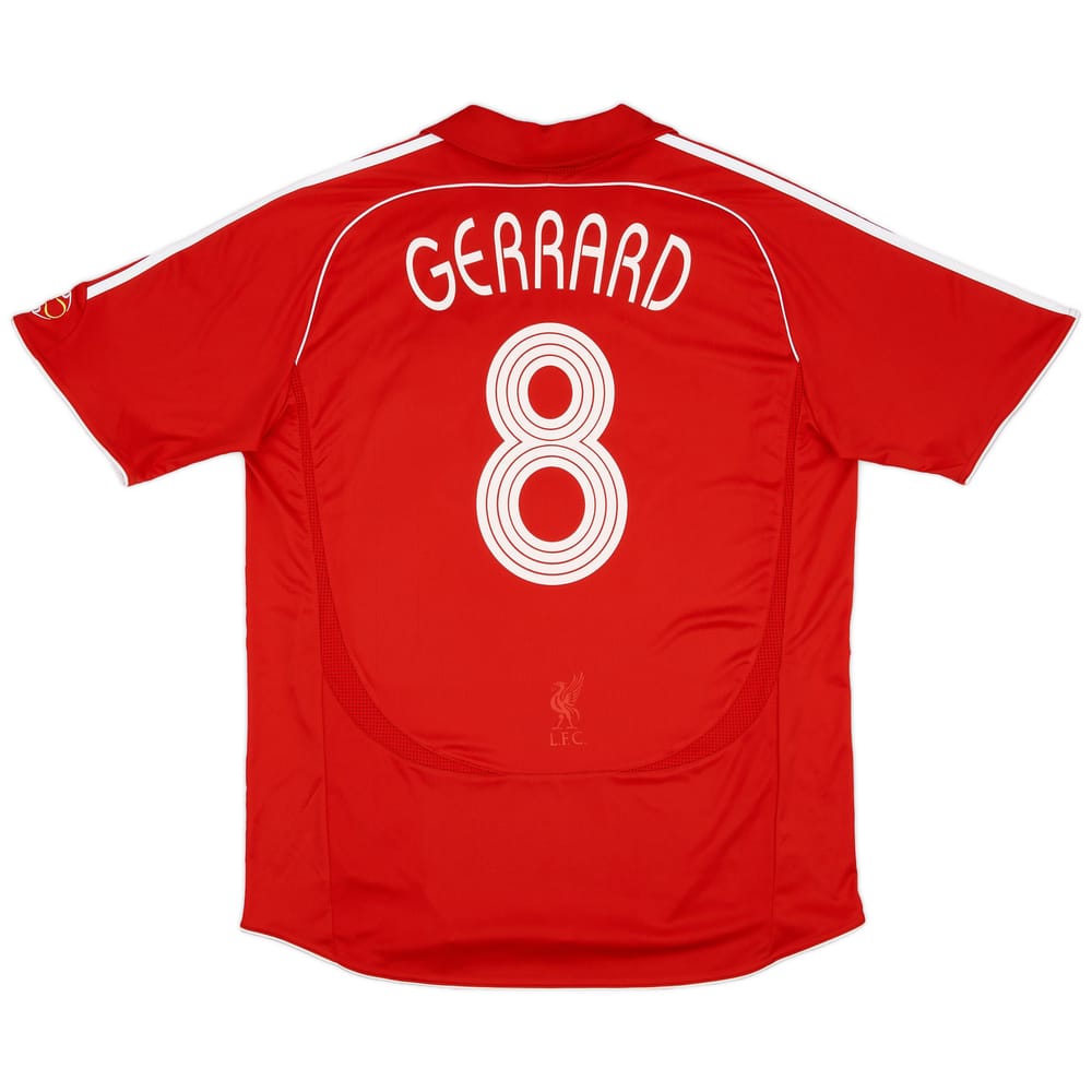 2006-08 Liverpool Home Shirt Gerrard #8 - 8/10 - (S)