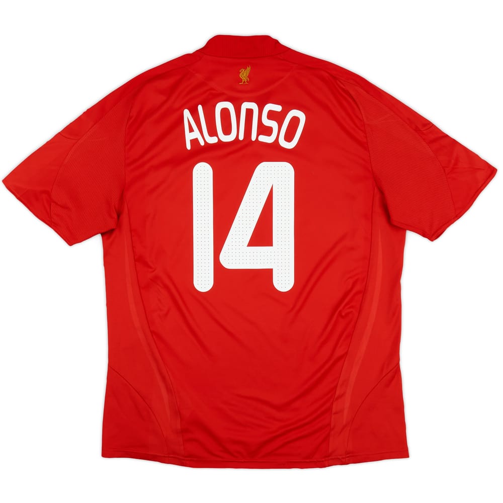 2008-10 Liverpool Home Shirt Alonso #14 - 6/10 - (M)