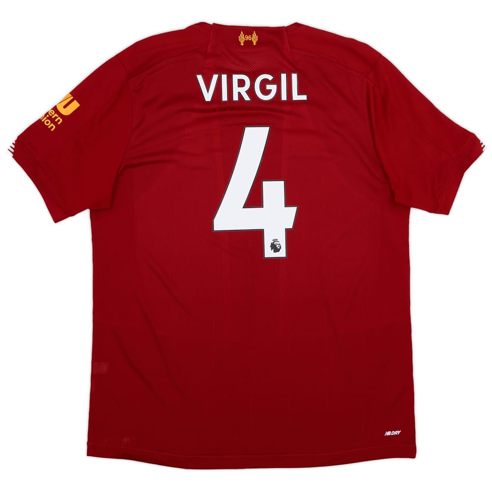 2019-20 Liverpool Home Shirt Virgil #4 - 6/10 - (S)