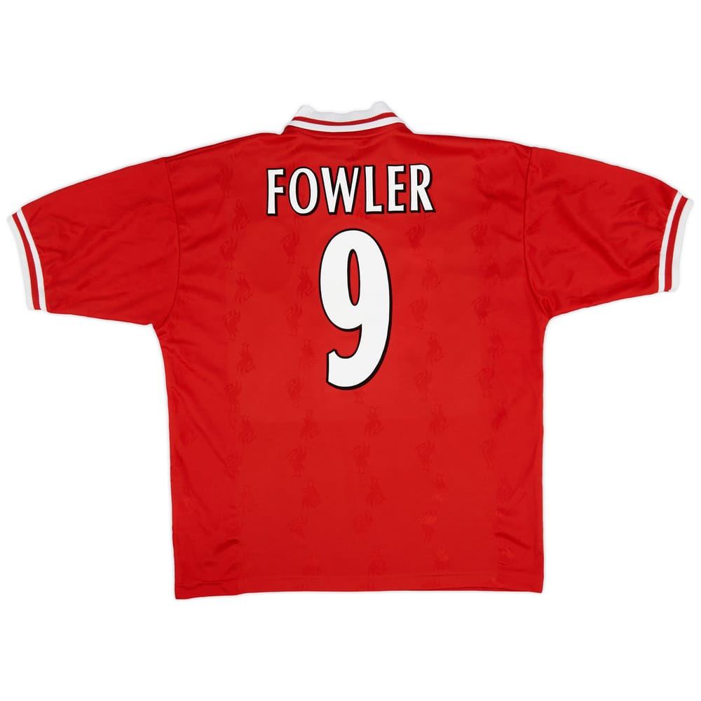 1996-98 Liverpool Home Shirt Fowler #9 - 6/10 - (S)