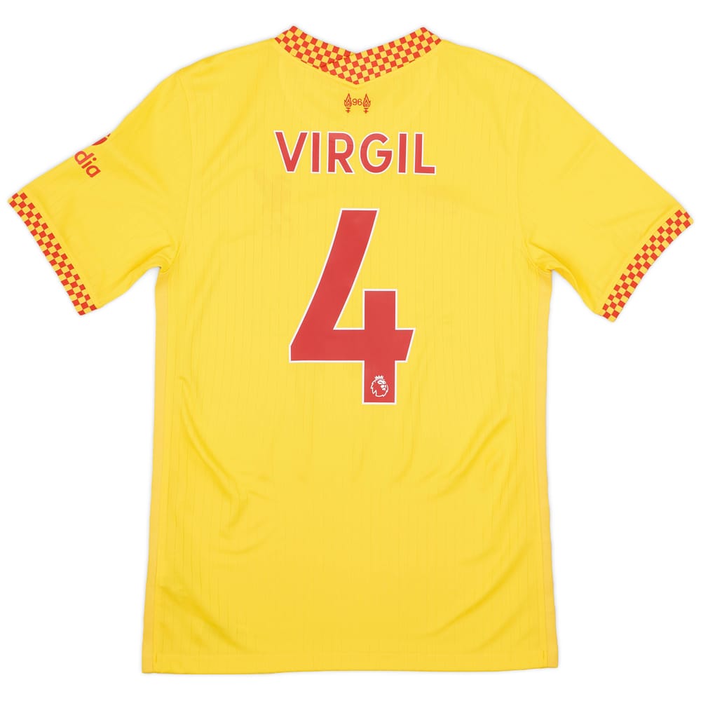 2021-22 Liverpool Third Shirt Virgil #4 - 6/10 - (S)
