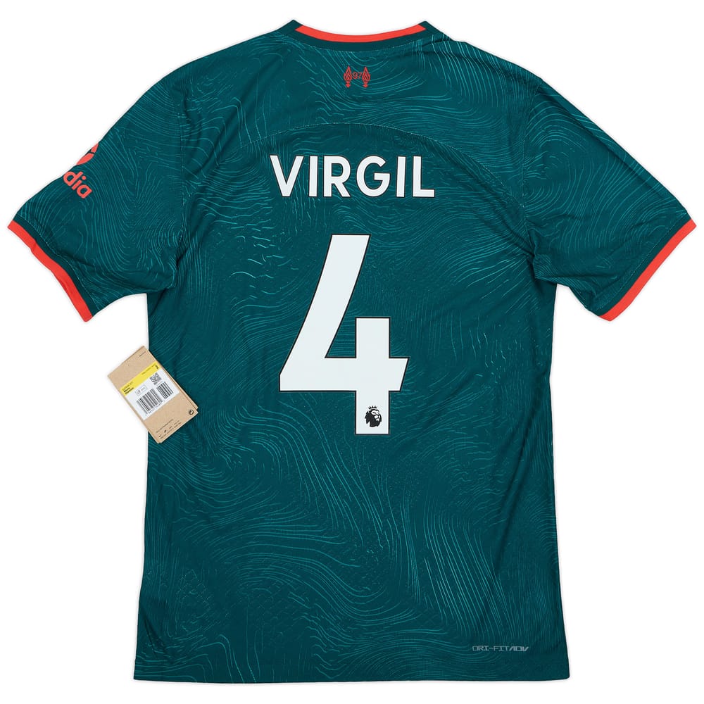 2022-23 Liverpool Authentic Third Shirt Virgil #4