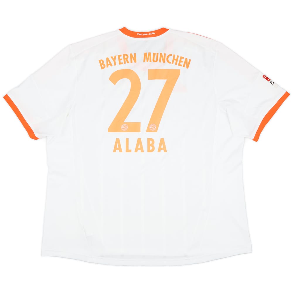 2012-13 Bayern Munich Away Shirt Alaba #27 - 7/10 - (3XL)
