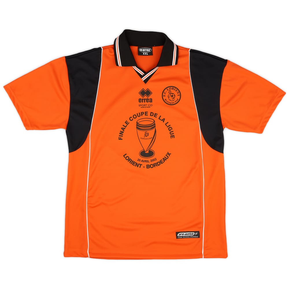 2002-03 FC Lorient "Finale Coupe de la Ligue 2002" Home Shirt - 8/10 - (XXL)