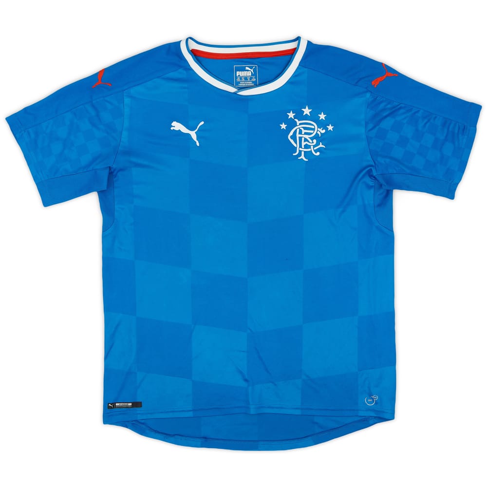 2016-17 Rangers Home Shirt - 9/10 - (YXXL)