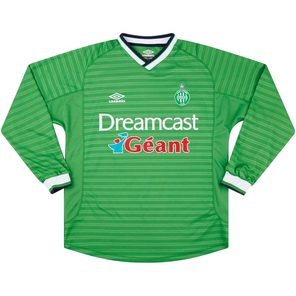 2000-01 Saint Etienne Home L/S Shirt - 6/10 - (L)