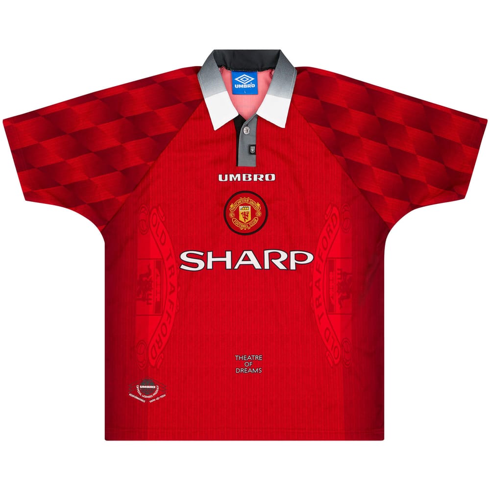 1996-98 Manchester United Home Shirt - 6/10 - (Y)