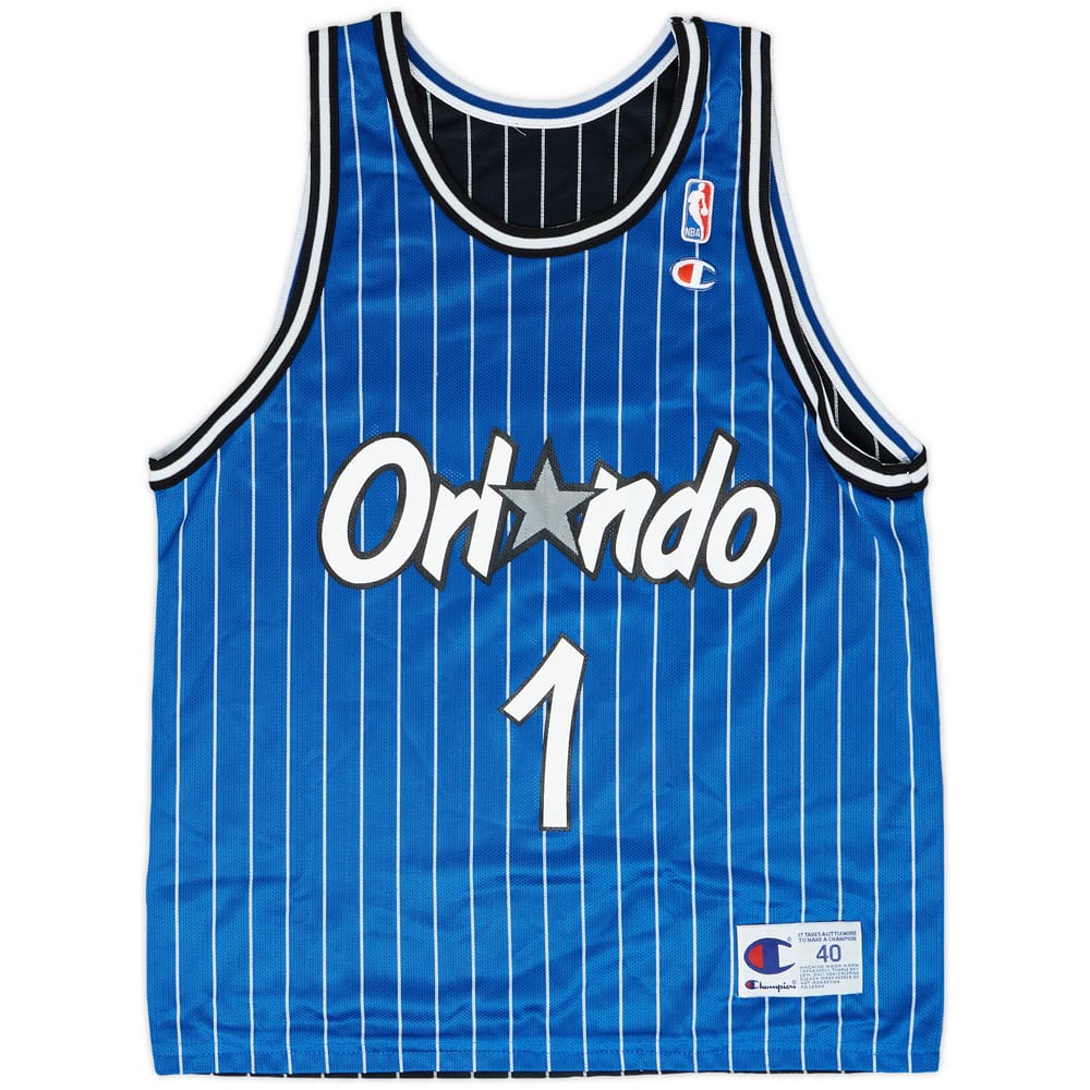 1995-98 Orlando Magic Hardaway #1 Champion Jersey (Reversible) M
