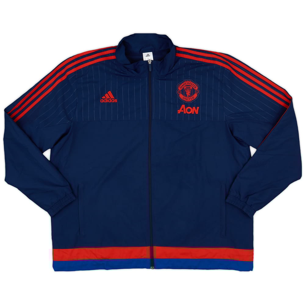 2015-16 Manchester United adidas Track Jacket - 9/10 - (XXL)