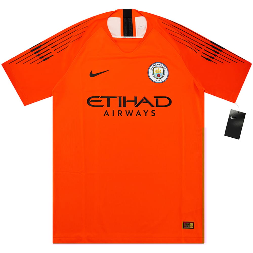 2018-19 Manchester City Player Issue GK Home S/S Shirt (L)