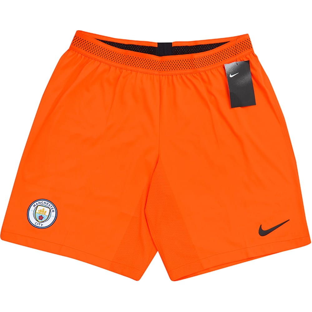 2018-19 Manchester City Player Issue GK Home Shorts (XL)