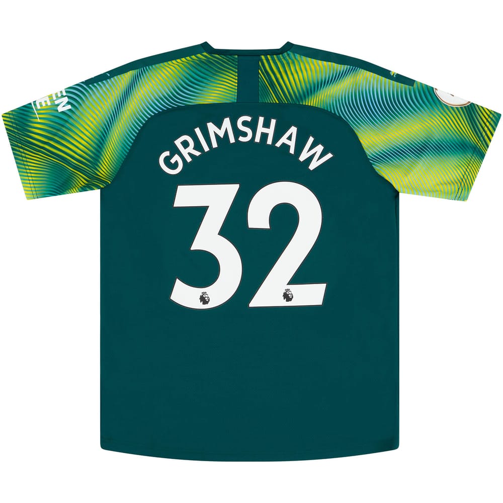 2019-20 Manchester City Match Issue GK Shirt Grimshaw #32