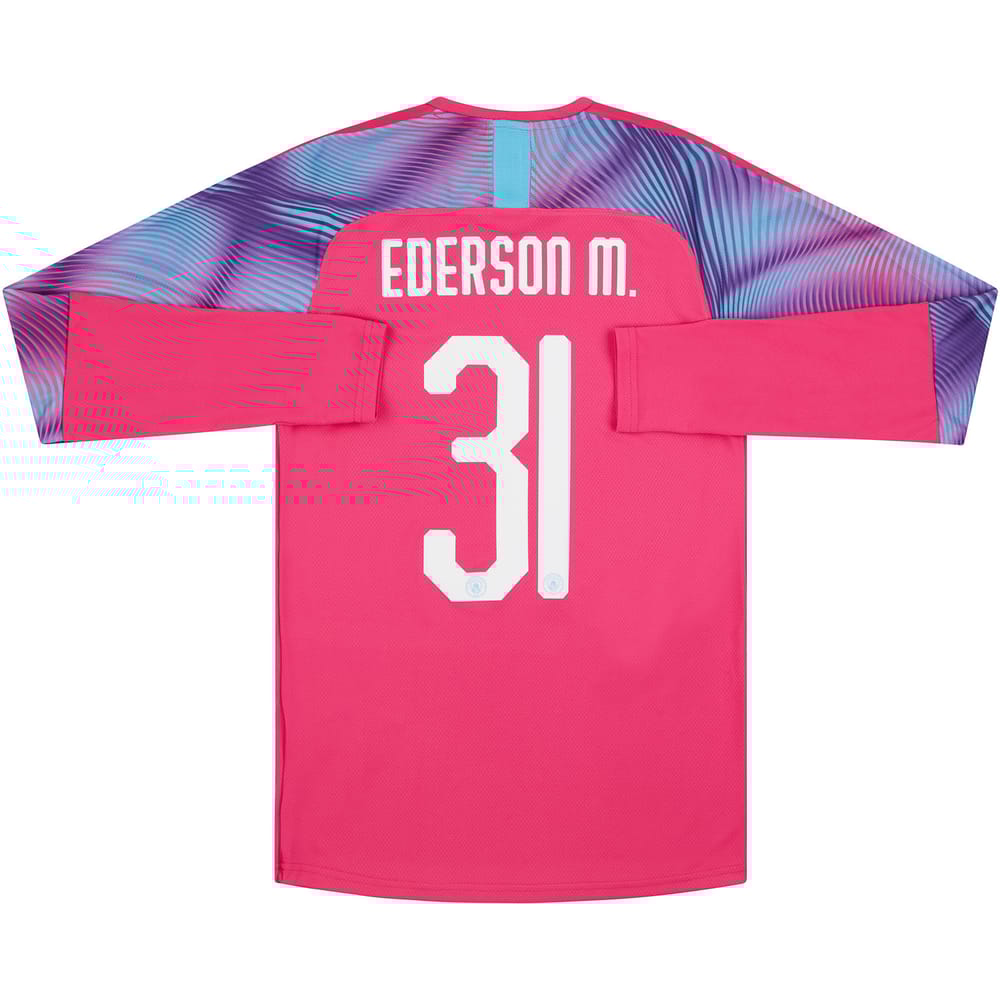 2019-20 Manchester City Player Issue GK Shirt Ederson M. #31
