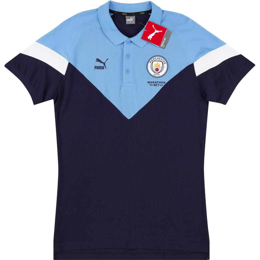2019-20 Manchester City Player Issue Iconic Polo T-Shirt