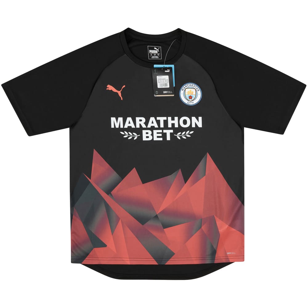 2019-20 Manchester City Player Issue Stadium Pre-Match Training Shirt (S)