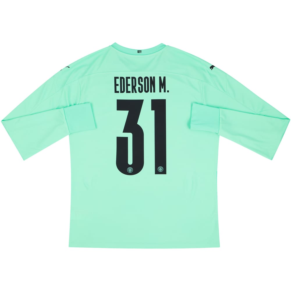 2020-21 Manchester City Player Issue GK Away Shirt Ederson M. #31
