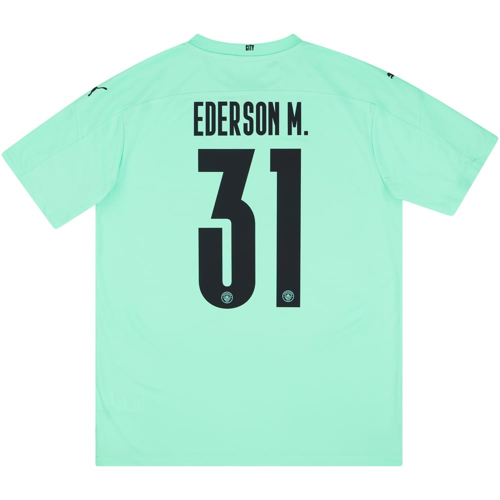2020-21 Manchester City Player Issue GK Away S/S Shirt Ederson M. #31