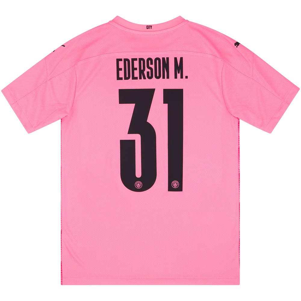 2020-21 Manchester City Player Issue GK Third S/S Shirt Ederson M. #31