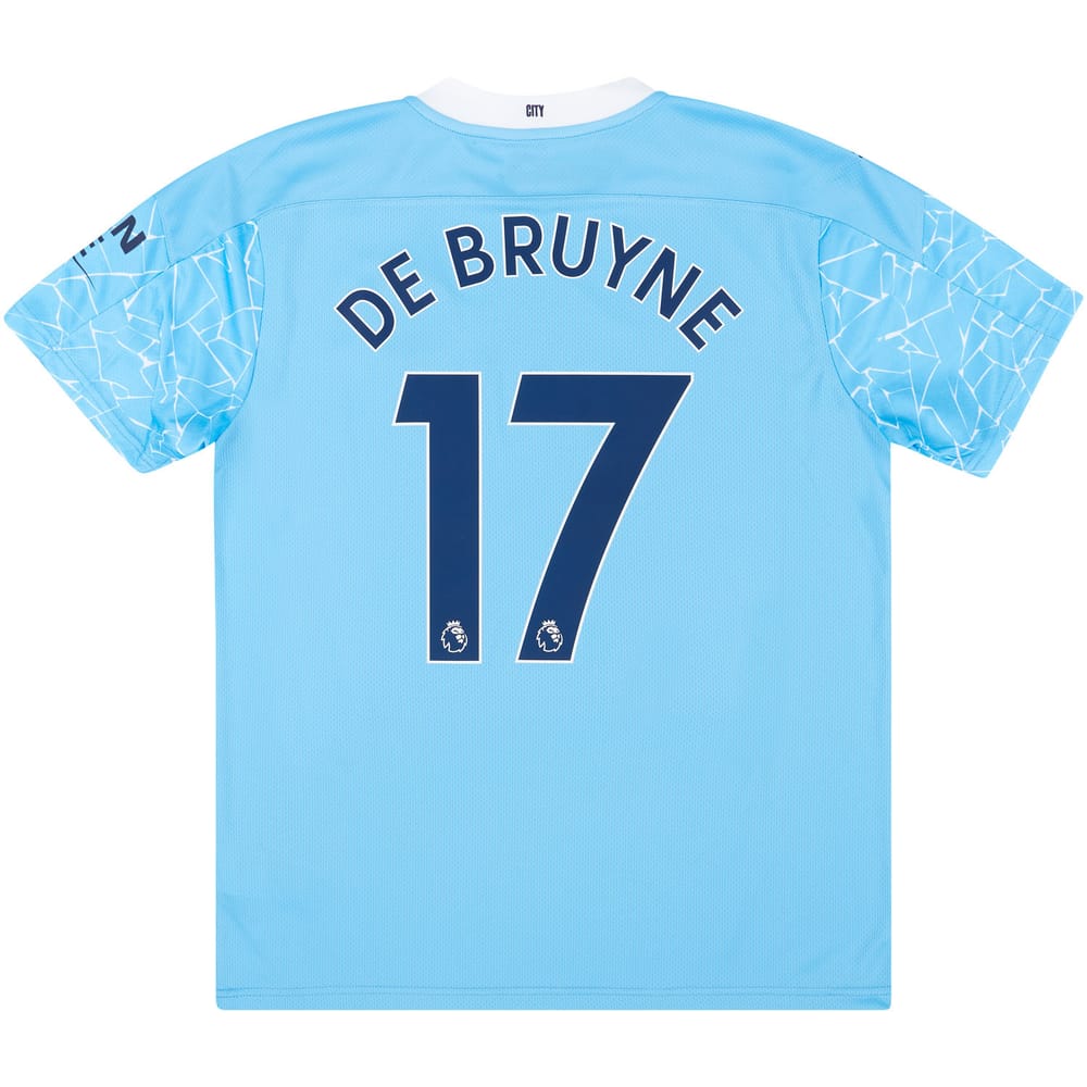 2020-21 Manchester City Home Shirt De Bruyne #17 - NEW - (L)