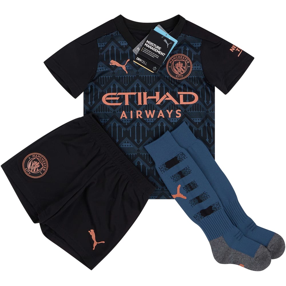 2020-21 Manchester City Away Full Kit (Little Kids)
