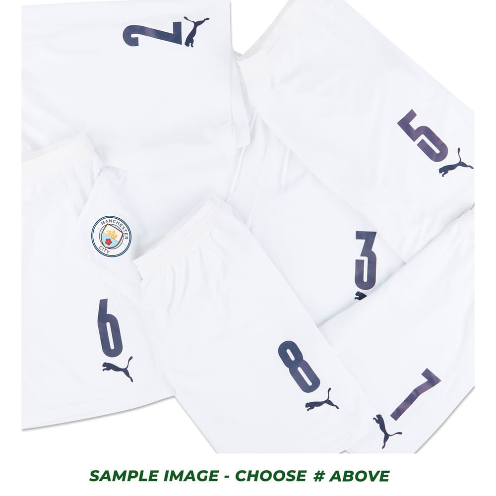 2020-21 Manchester City Match Issue Home Shorts # (Excellent) L