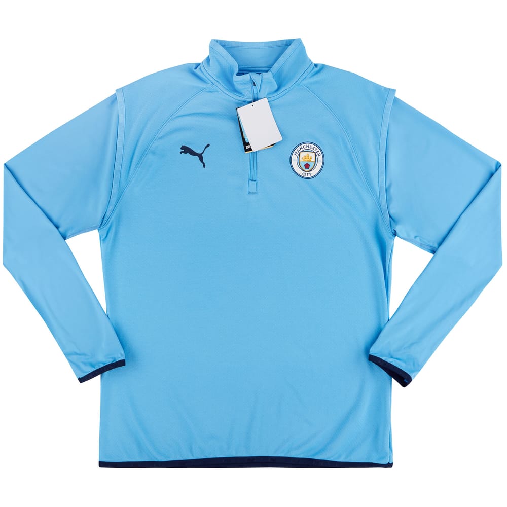 2020-21 Manchester City Puma 1/4 Zip Warm-Up Training Top