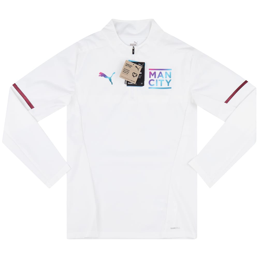 2021-22 Manchester City Puma 1/4 Zip Training Rain Top (S)
