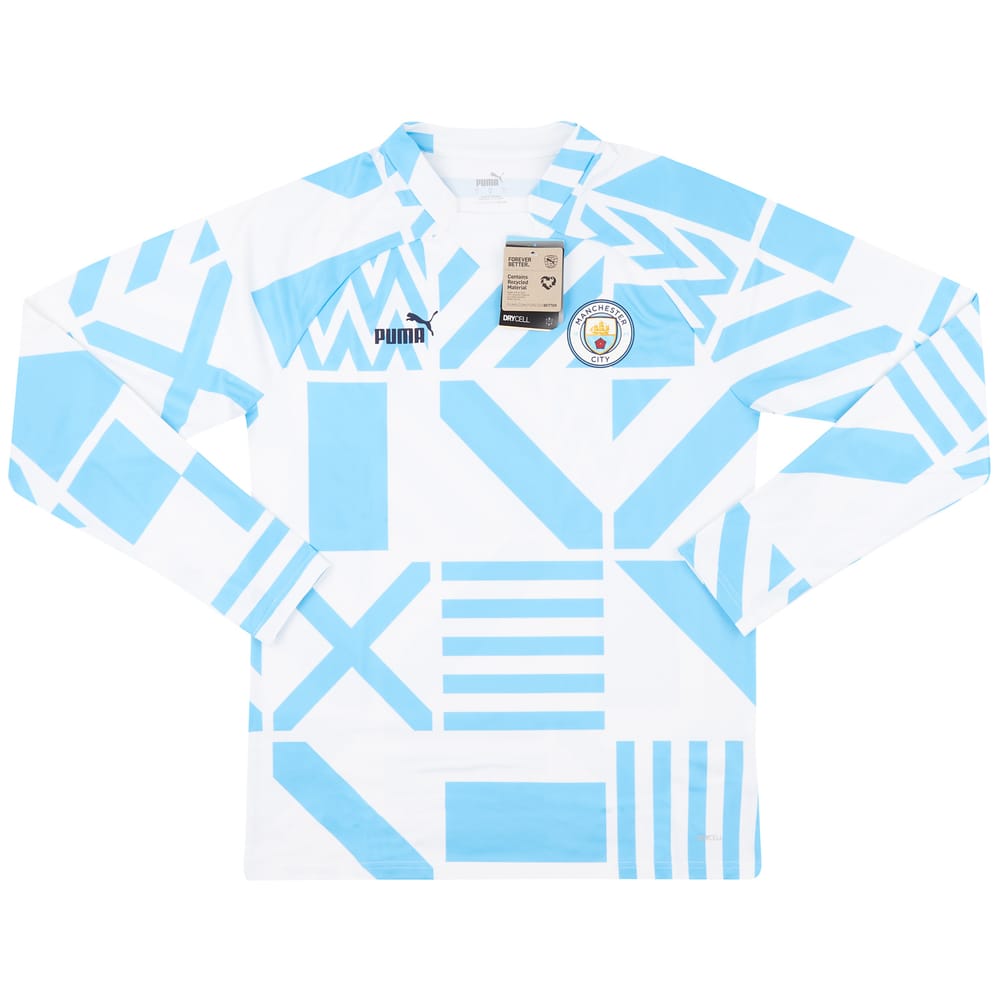 2022-23 Manchester City Puma Pre-Match Training Sweat Top