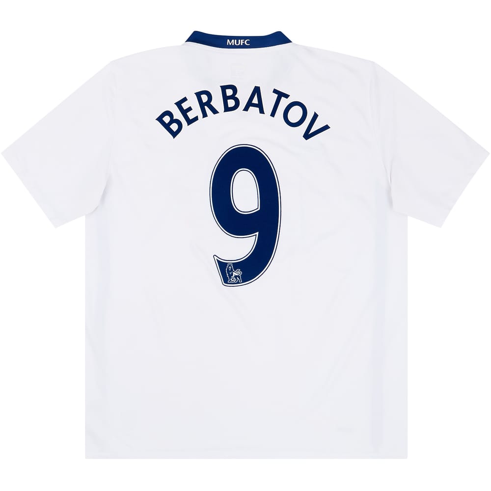 2008-10 Manchester United Away Shirt Berbatov #9 - 6/10 - XXL