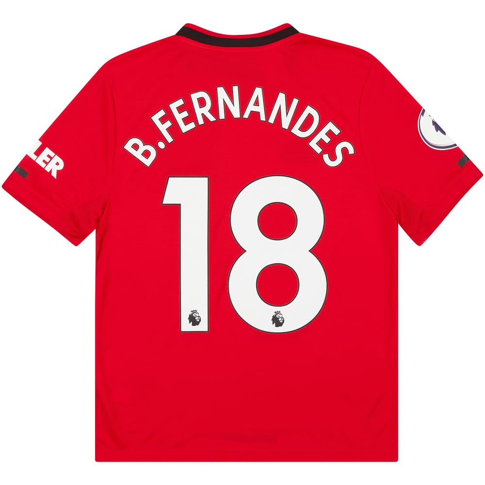2019-20 Manchester United Home Shirt B.Fernandes #18 - NEW - KIDS