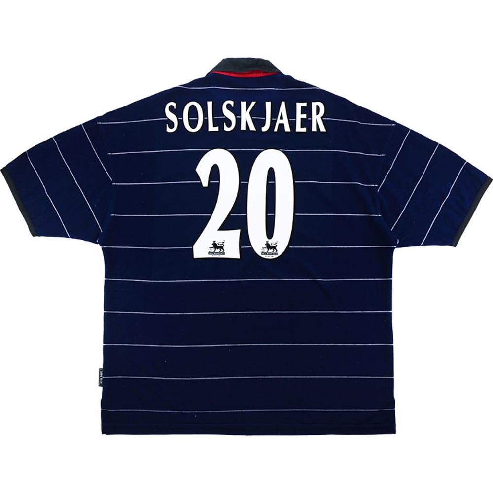 1999-00 Manchester United Away Shirt Solskjaer #20 - 8/10