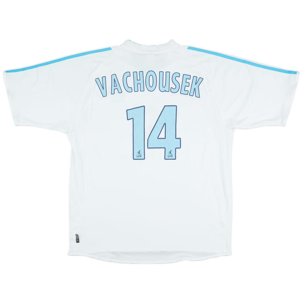 2003-04 Olympique Marseille Home Shirt Vachousek #14 - 6/10 - (XL)