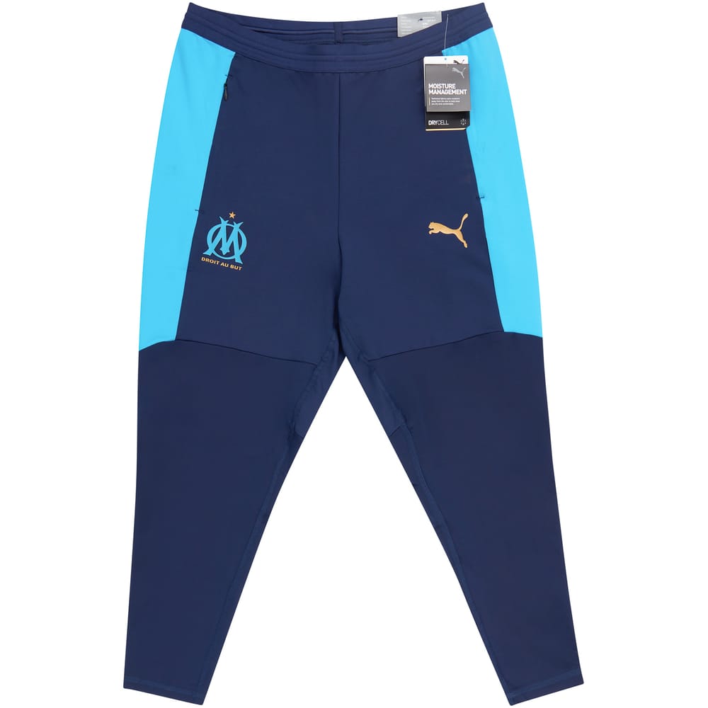 2020-21 Olympique Marseille Puma Evostripe Training Pants/Bottoms - NEW