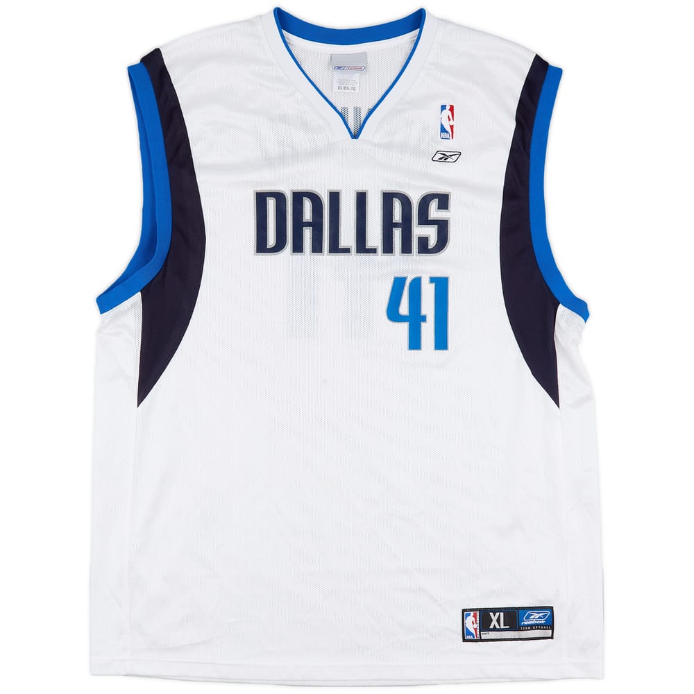 2002-06 Dallas Mavericks Nowitzki #41 Reebok Home Jersey (Excellent) XL