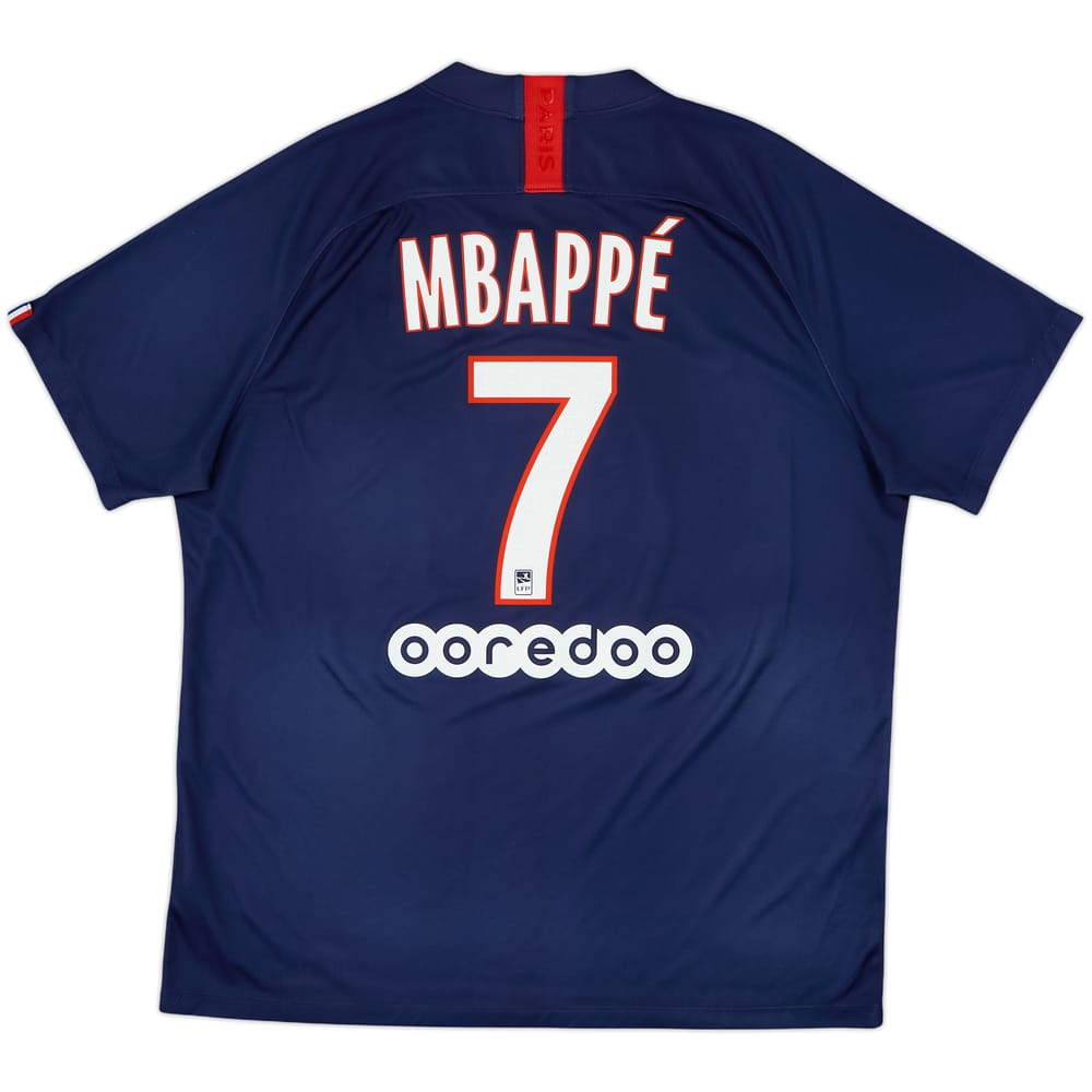 Camiseta de local del Paris Saint-Germain 2019-20 Mbappe #7 - 8/10 - (XL)