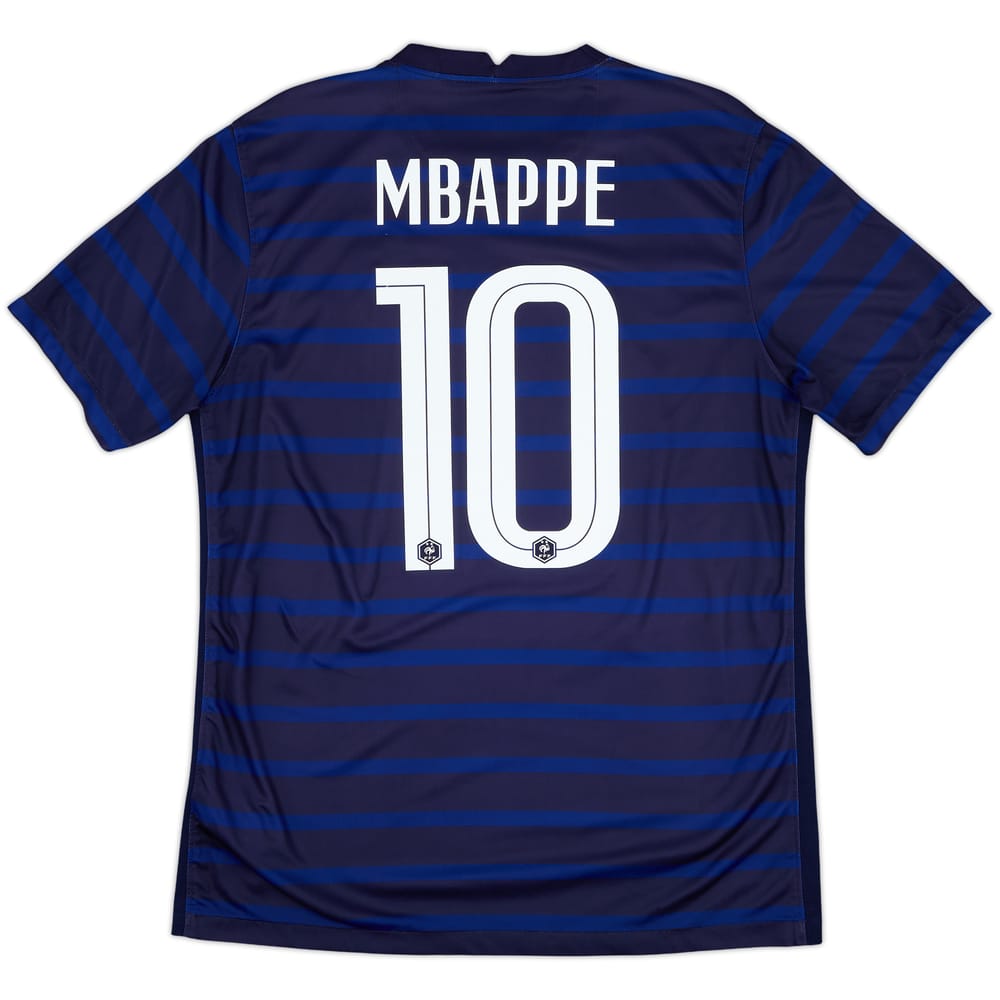 2020-21 France Home Shirt Mbappe #10 - 9/10 - (L)