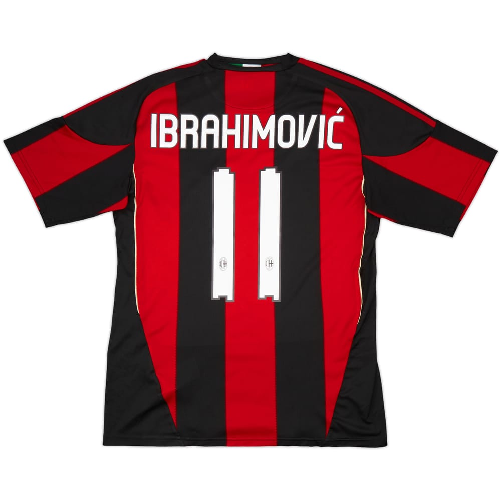 2010-11 AC Milan Home Shirt Ibrahimovic #11 - 7/10 - (L)