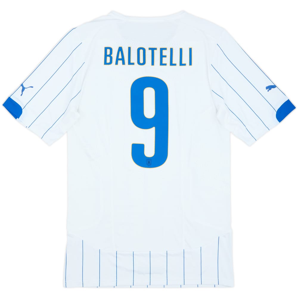 2014-15 Italy Authentic Away Shirt Balotelli #9 - 9/10 - (XXL)