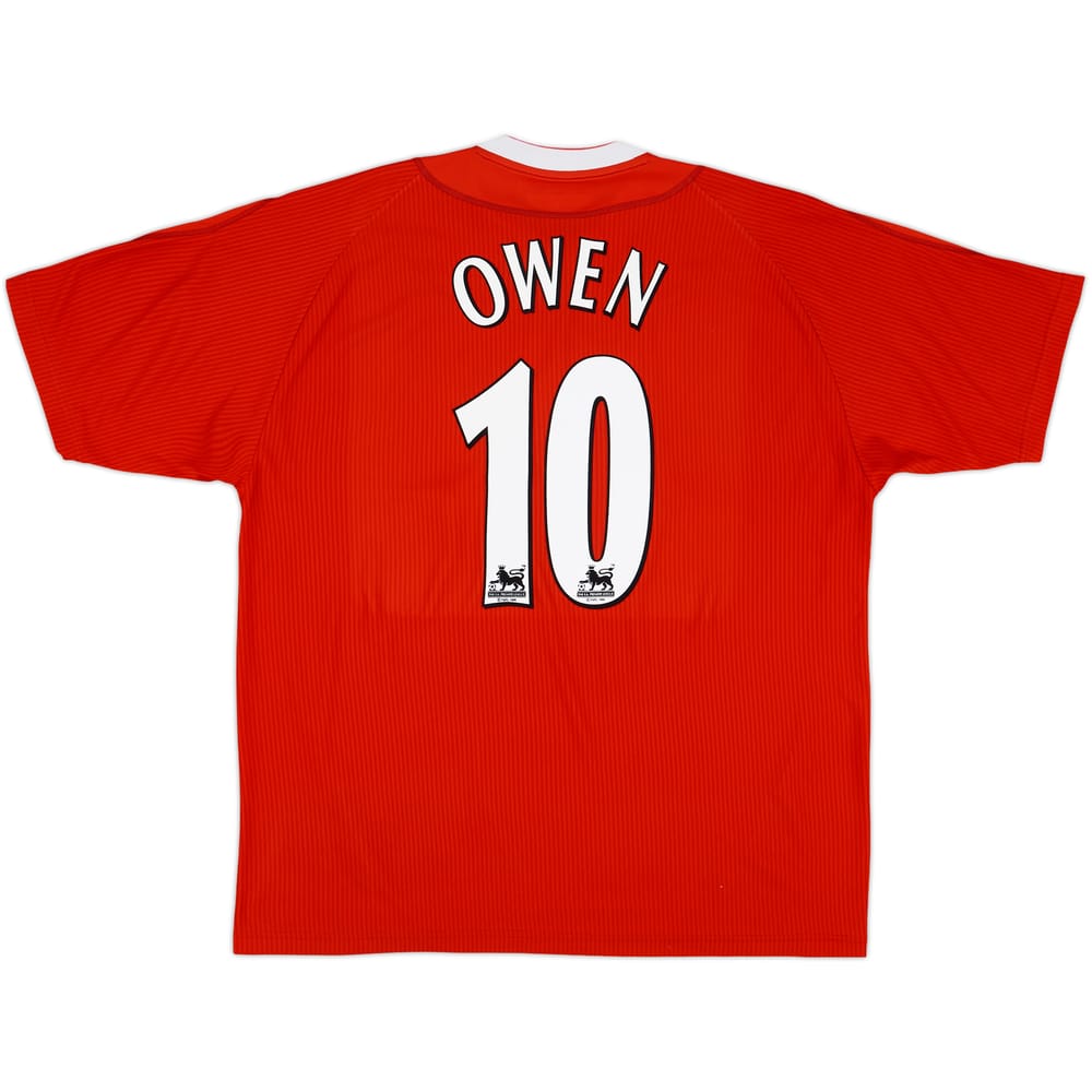 2002-04 Liverpool Home Shirt Owen #10 - 9/10 - (XL)