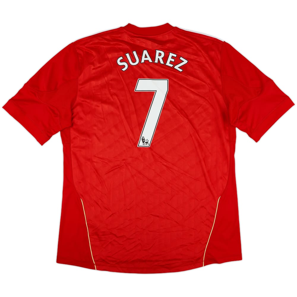 2010-12 Liverpool Home Shirt Suarez #7 - 9/10 - (XL)