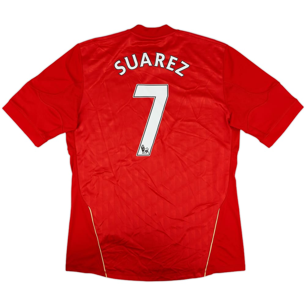 2010-12 Liverpool Home Shirt Suarez #7 - 8/10 - (L)