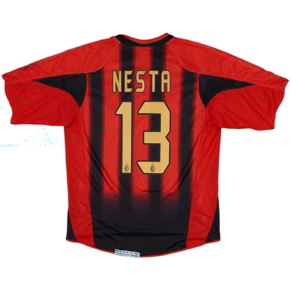 2004-05 AC Milan Home Shirt Nesta #13 - 5/10 - (M)